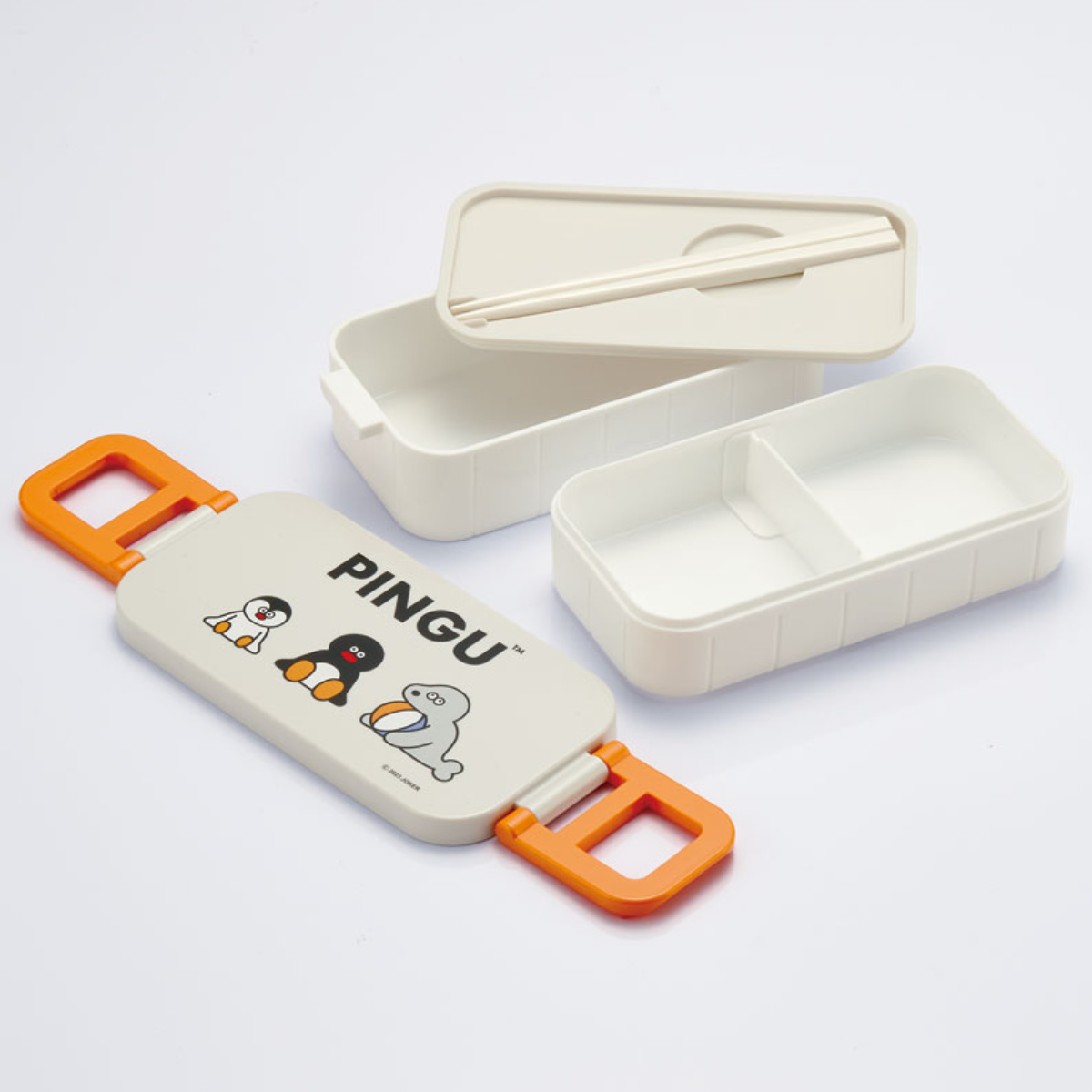 スケーター 弁当箱 2段 600ml 抗菌タイトランチボックス ピングー×松本