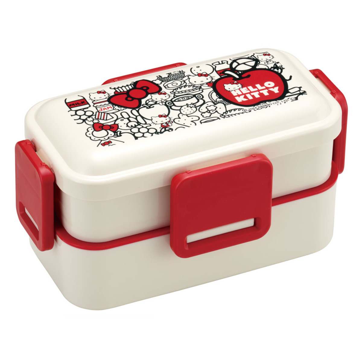 スケーター 弁当箱 2段 600ml 抗菌2段ふわっと弁当箱 KT FoodRed