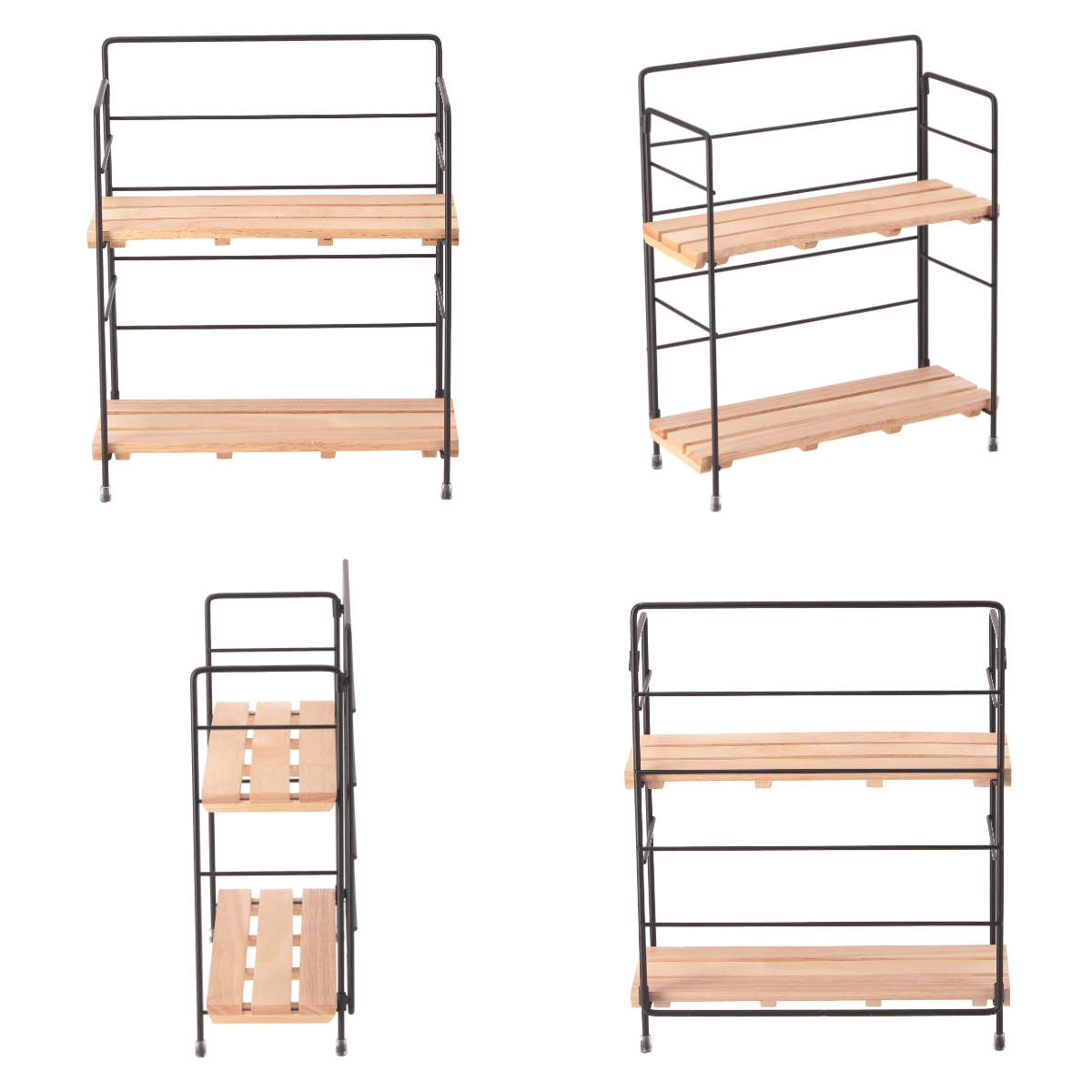 不二貿易（Fuji Boeki） 調味料ラック ウッドミニシェルフ （ 天然木