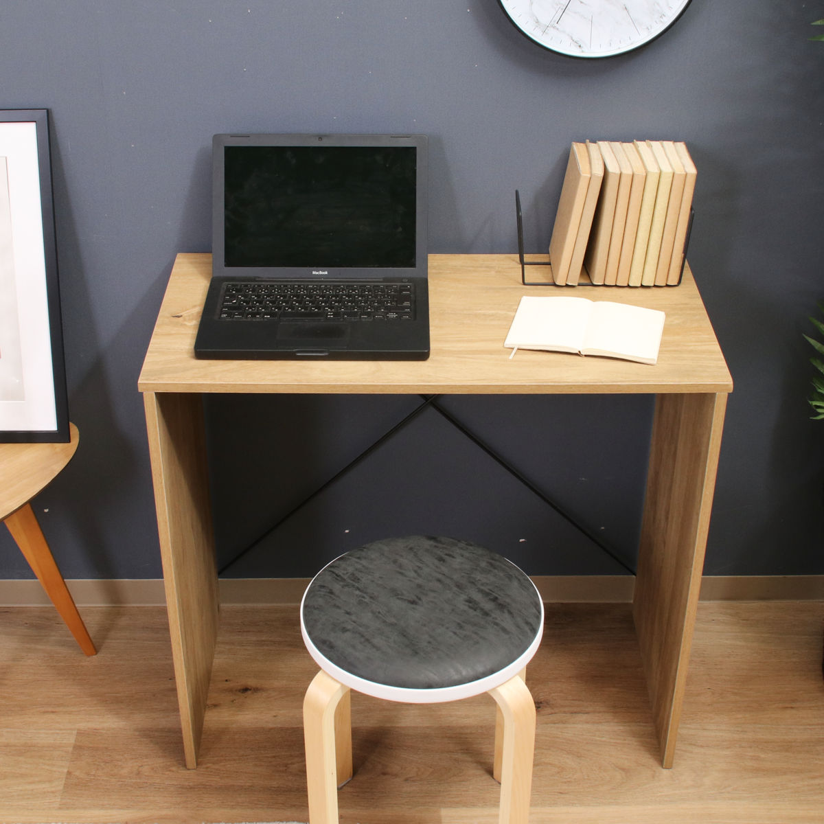 不二貿易（Fuji Boeki） EZBO ワークデスク 幅80cm ワイヤーデスク