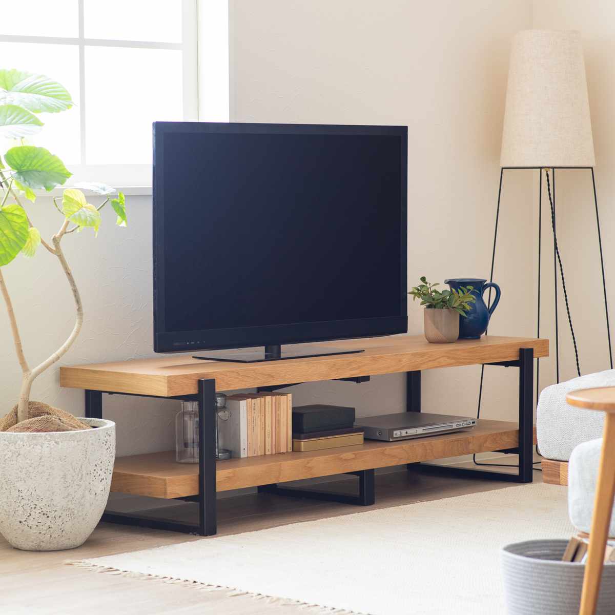 テレビ台 幅180cm シンプル 天然木 （ TV台 テレビボード AVラック