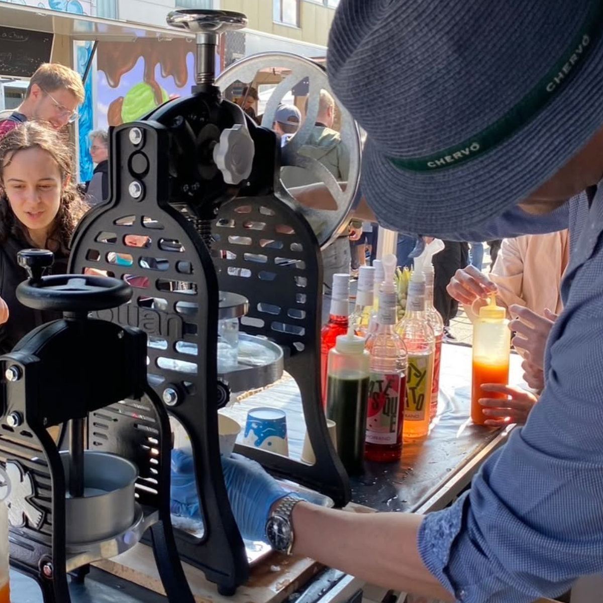 池永鉄工 氷削機 かき氷機 BLACK SWAN W ブラックスワン バラ氷対応