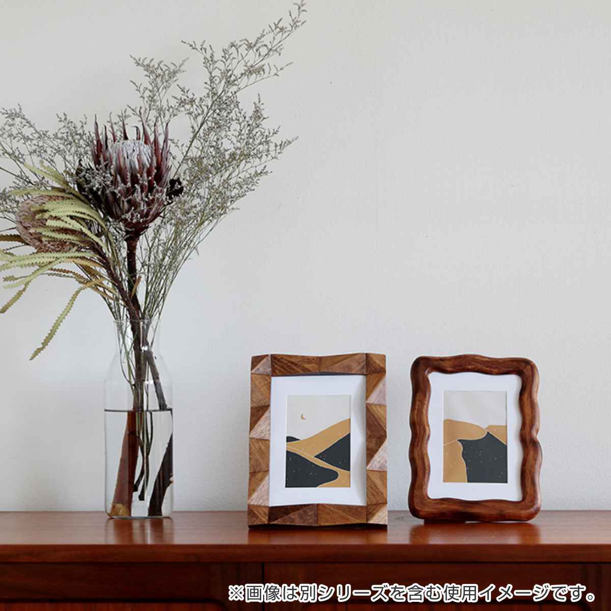 magnet フォトフレーム SWE-03 2L判 スタンド 壁掛け 木製 （ フォト