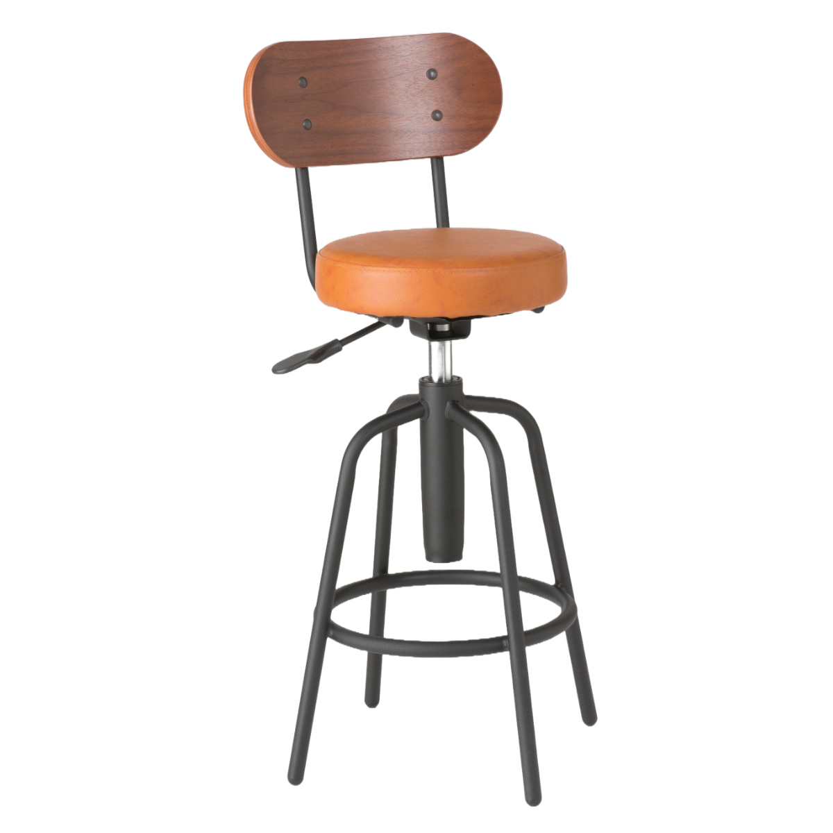 カウンターチェア 2脚セット 座面高61〜71cm 回転 タムチェア （ バー