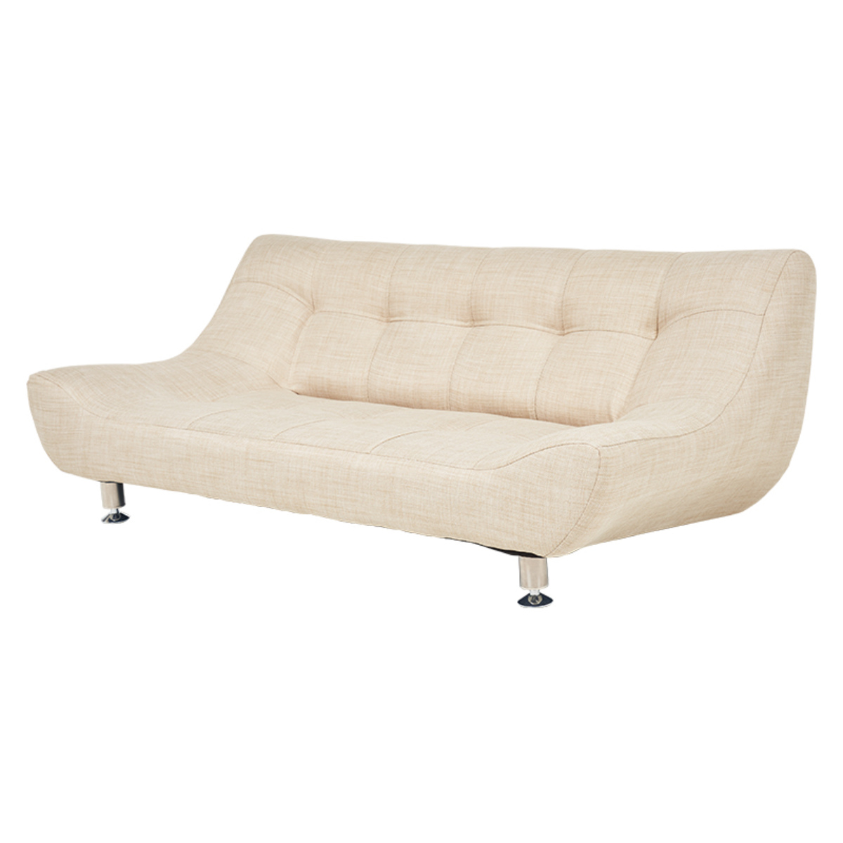 HAGiHARA（萩原） ローソファ 二人掛け 幅153cm 座面広々 （ リビング