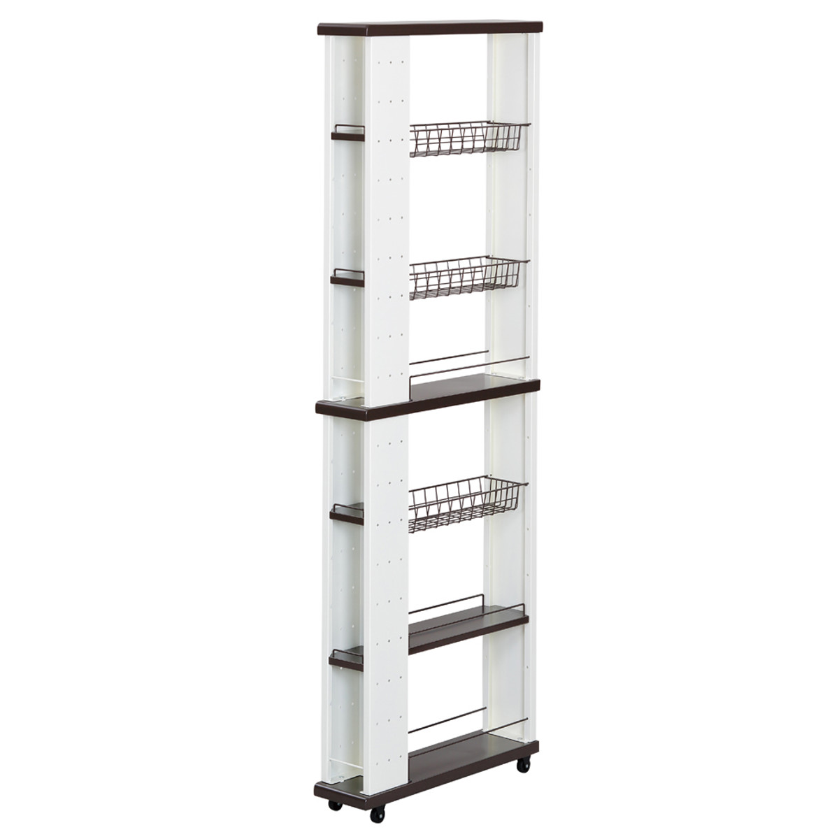 エムケー精工 キッチンワゴン 幅15cm 高さ164cm ハイタイプ