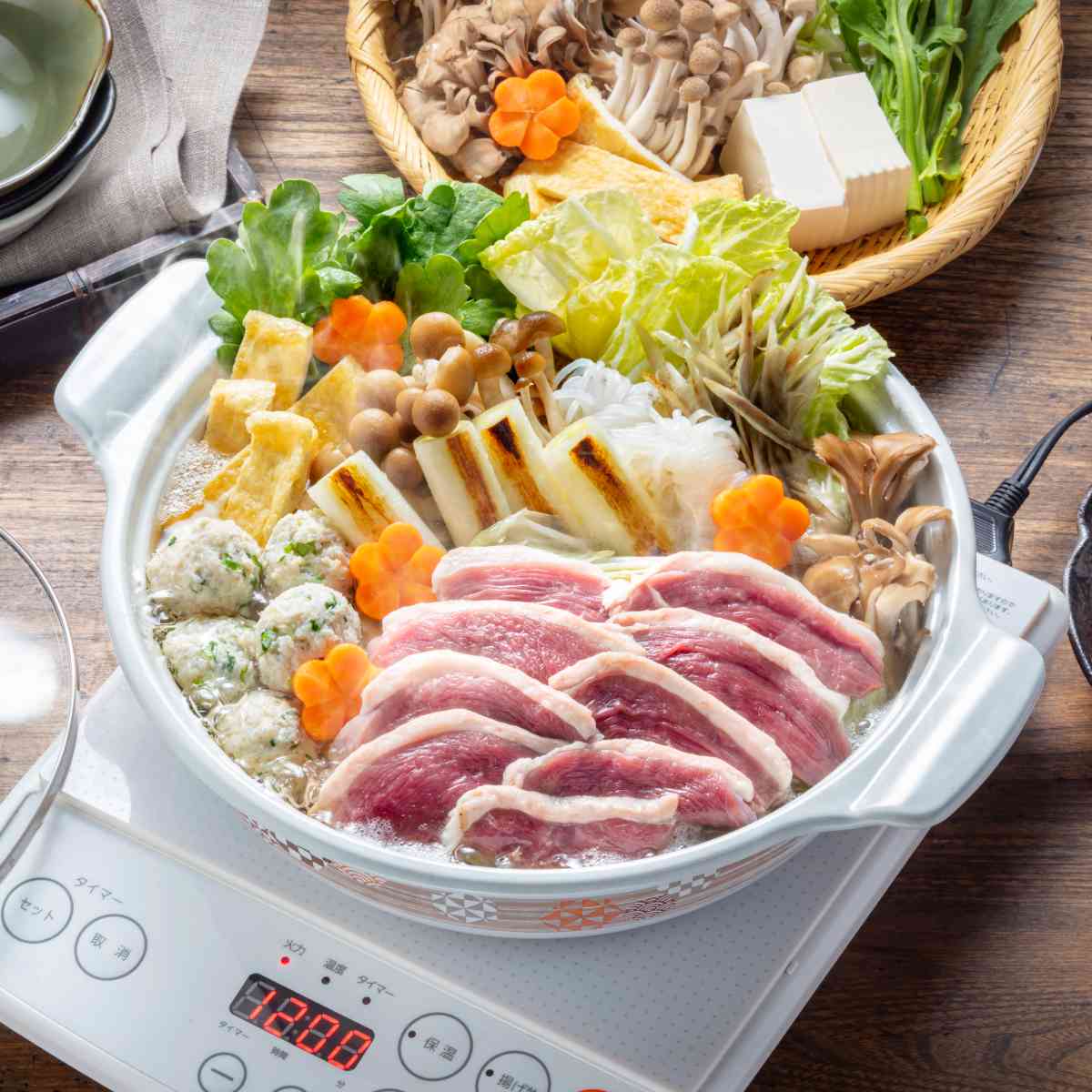 高木金属工業 季節鍋 27cm IH対応 ホーロー味わい鍋 花鼓 （ IH ガス火