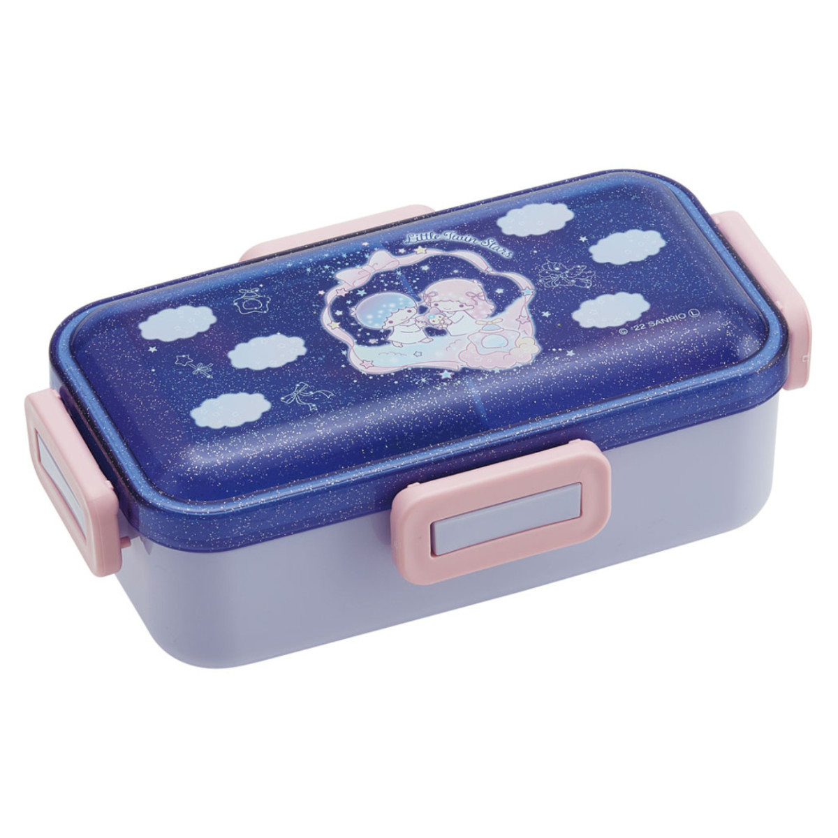 リトルツインスターズ 弁当箱 1段 530ml 抗菌 ふわっと 夜空とネムリン