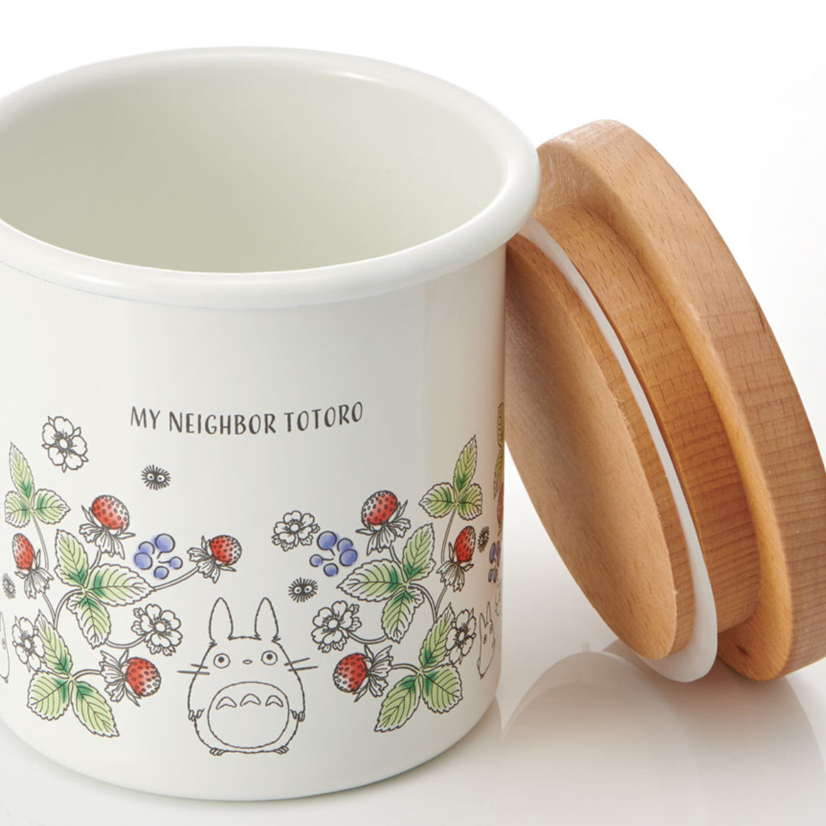 スケーター ホーロー キャニスター 木蓋 （ 保存容器 となりのトトロ