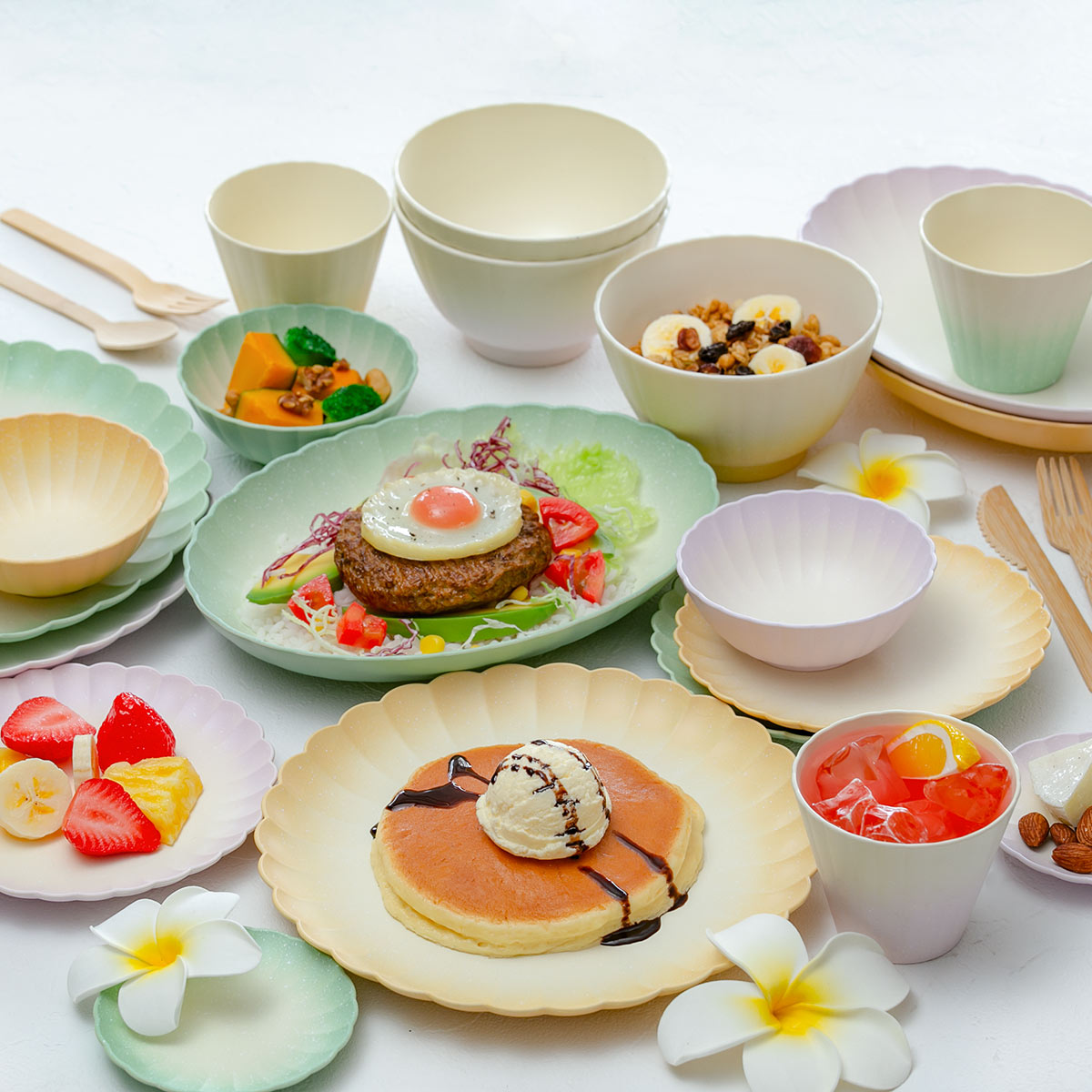 宮本産業 オーバルボウル 25.5cm フラワーオーバルボウル Shell