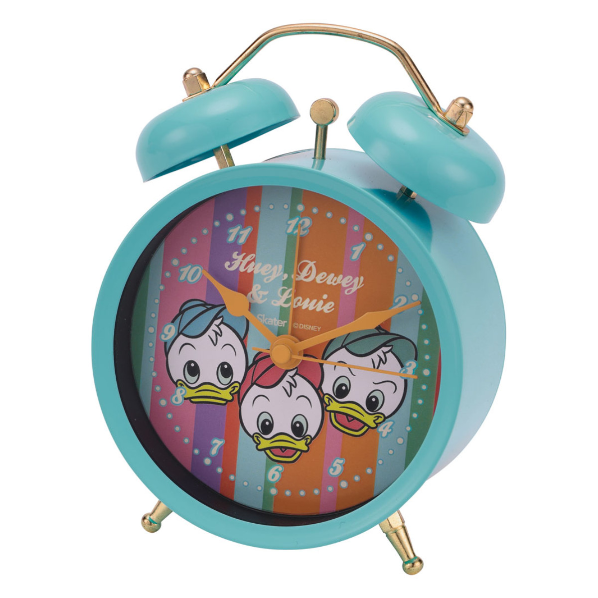 スケーター 置き時計 目覚まし レトロ ディズニー （ ヒューイ