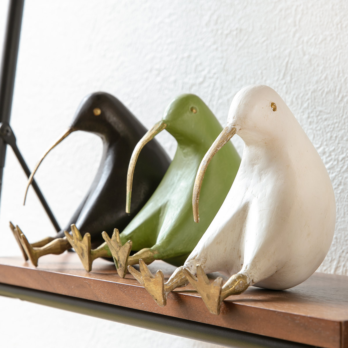 オブジェ キウイ Lサイズ マスコット 木製 （ キーウィ 鳥 かわいい