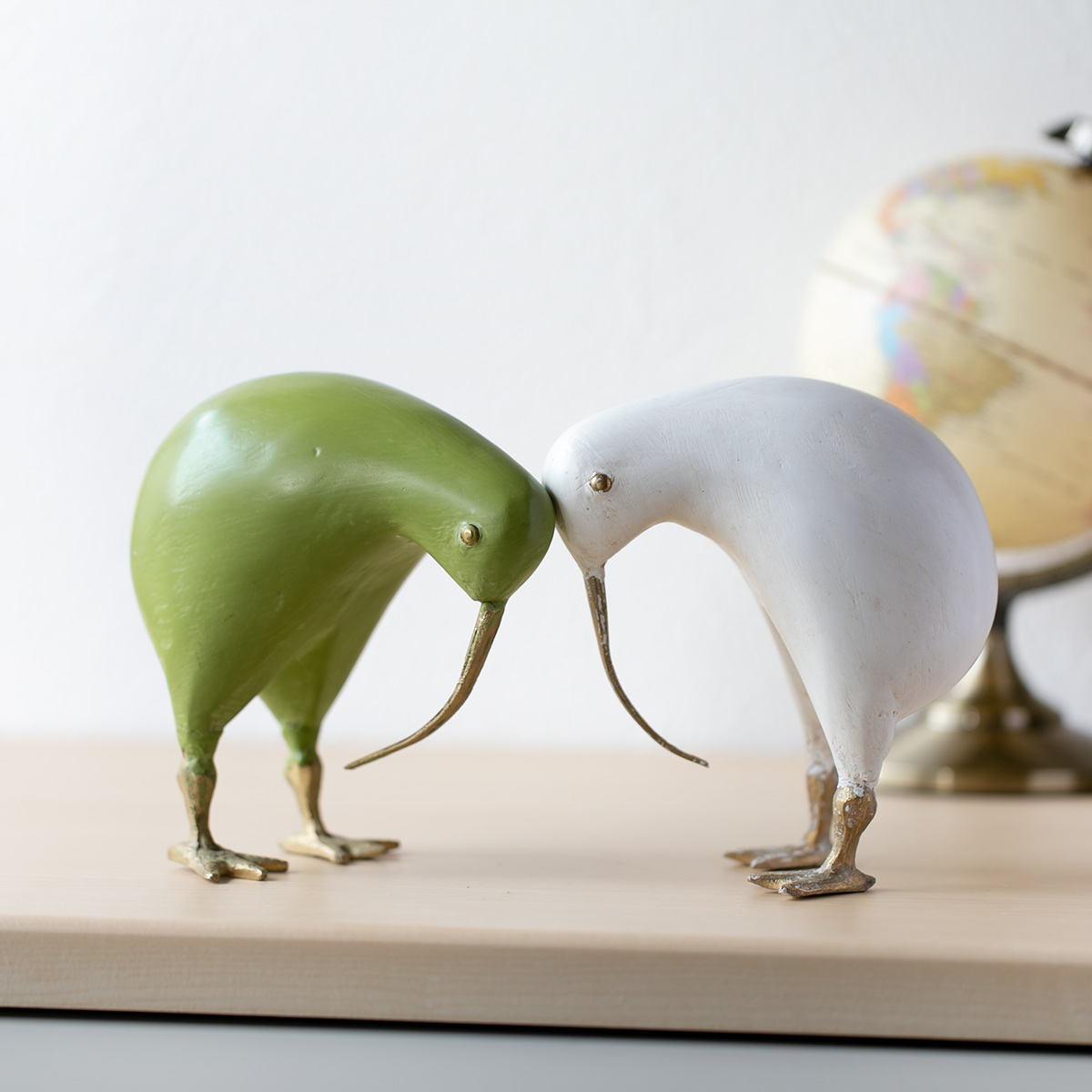 オブジェ キウイ Lサイズ マスコット 木製 （ キーウィ 鳥 かわいい