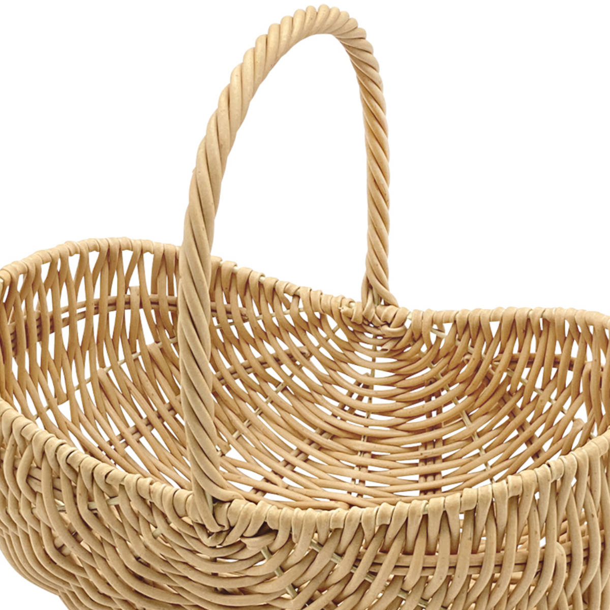 ワンハンドルバスケット ナッツ型 トーク エト （ バスケット かご