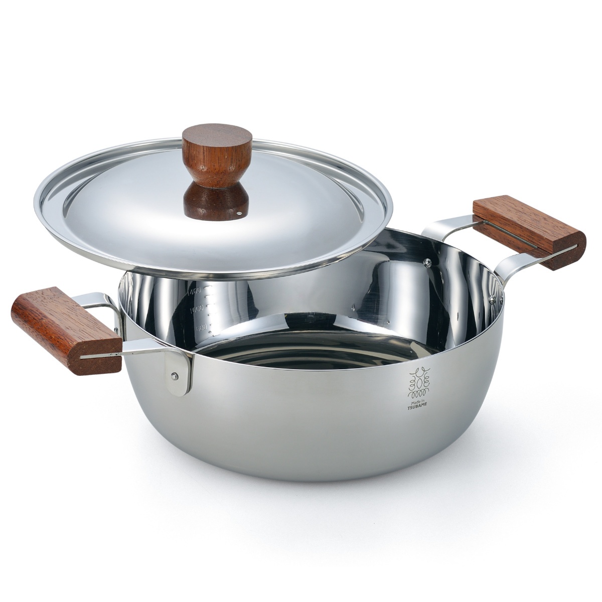 玉虎堂製作所 両手鍋 20cm BENRI鍋 ステンレス製 日本製 （ 燕三条 IH