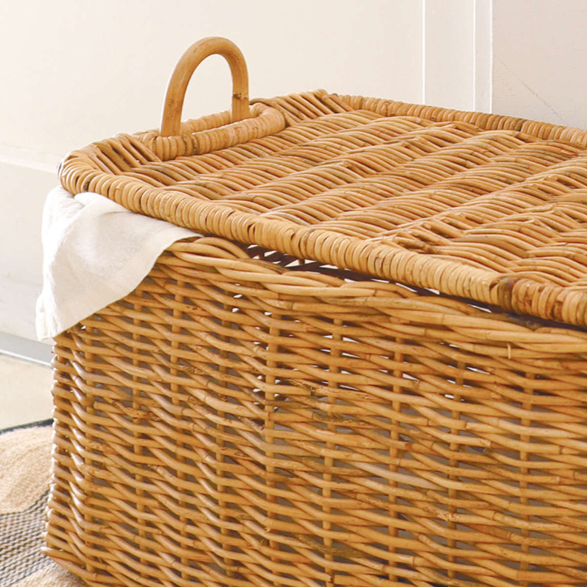 Creer バスケット アラログ ストックバスケット ラタン （ かご 収納