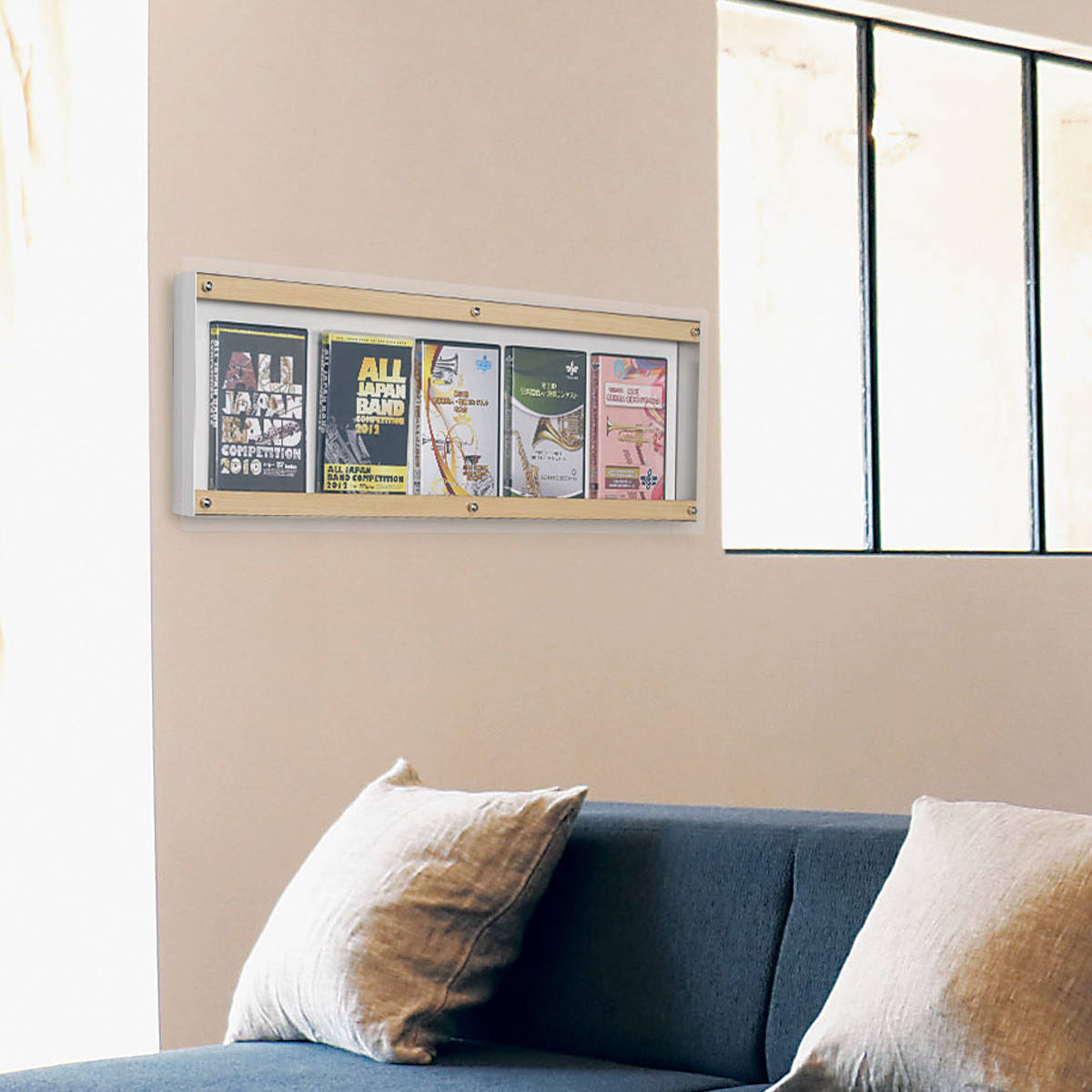 コレクションケース 88.3×28.3cm 壁掛け アクリルカバー パンフレット