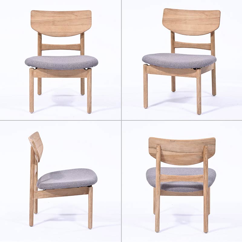 ダイニングチェア おしゃれ 低め 座面高さ37cm 木製 1脚販売