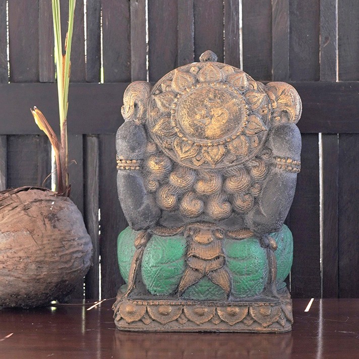 ガネーシャの置物 インドの神様 ガネーシャ 置物 効果 石 アジアン雑貨