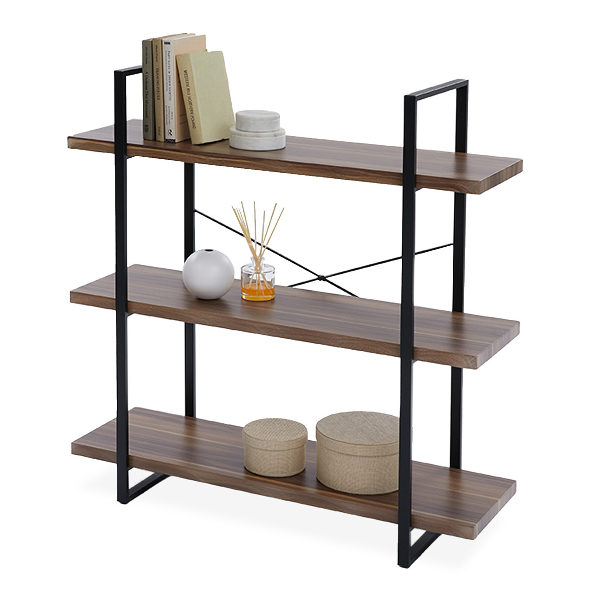 LOWYA（ロウヤ） オープンシェルフ オープンラック 幅100 3段 スチール