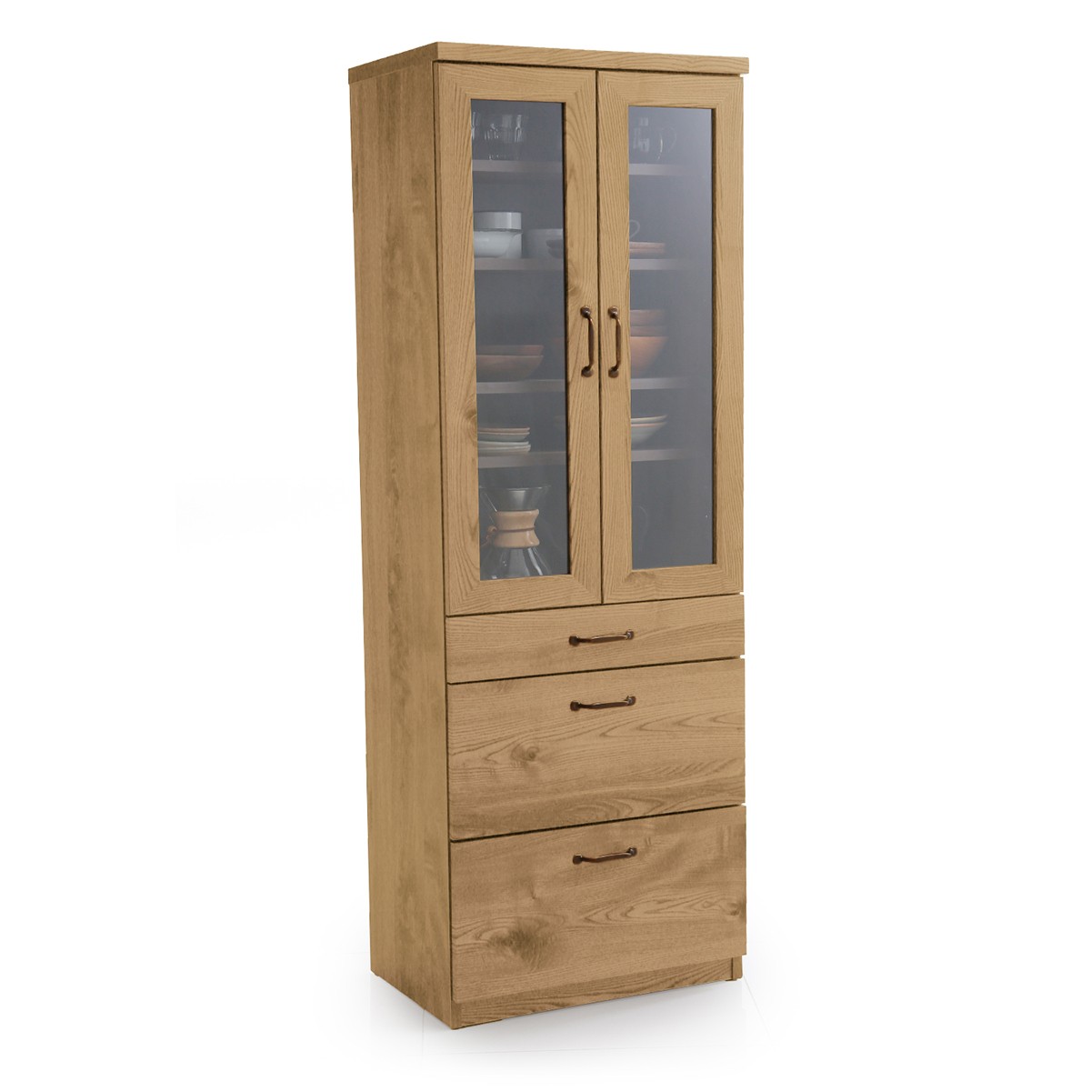 LOWYA（ロウヤ） キッチン収納 食器棚 完成品 キッチンボード おしゃれ