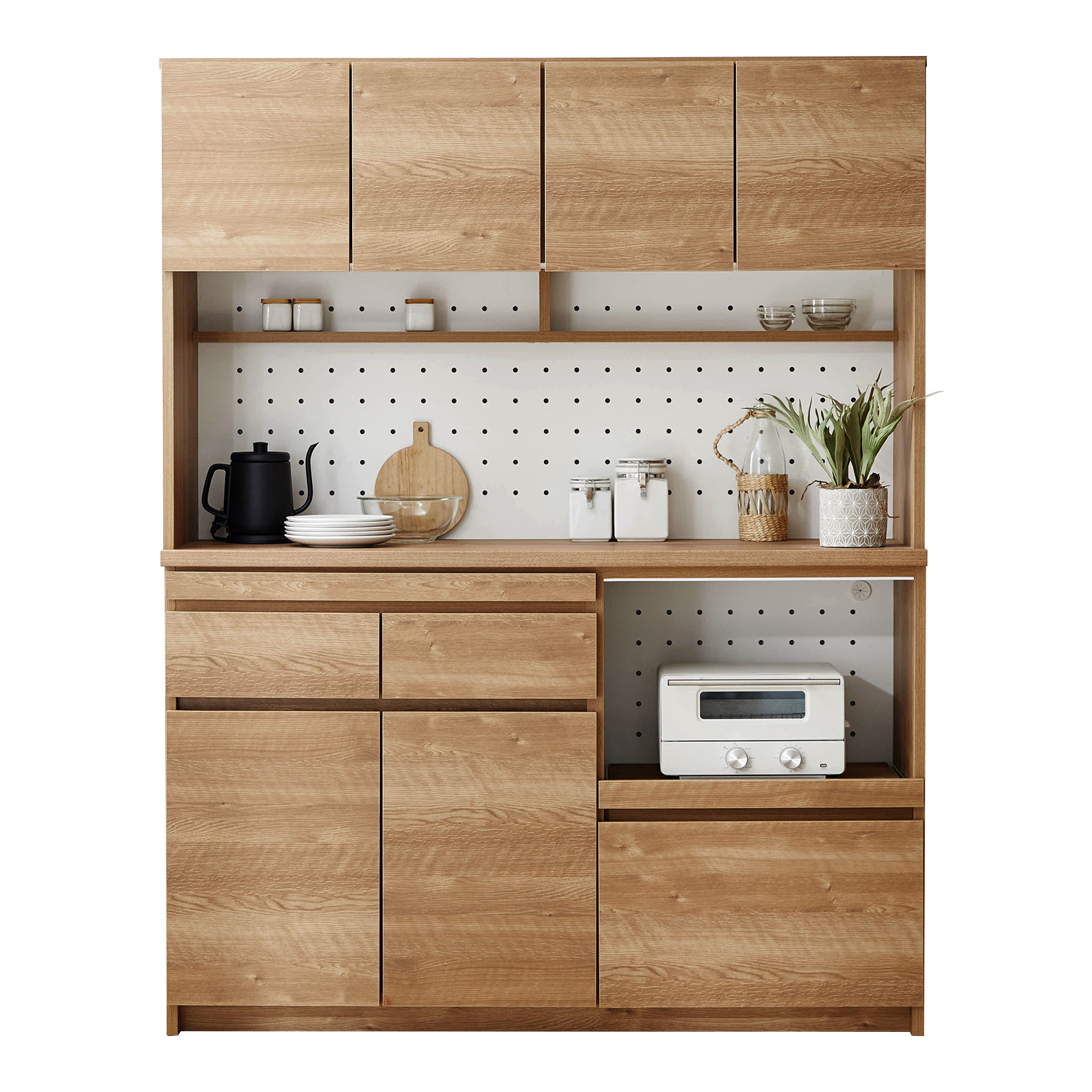 LOWYA（ロウヤ） 食器棚 キッチンボード 完成品 キッチン収納 国産