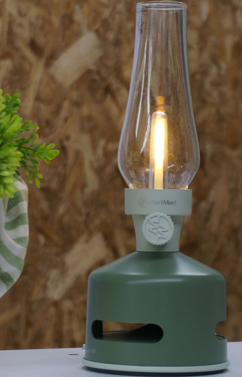 MoriMori MoriMori LEDランタンスピーカー グリーン 充電式 ワイヤレス