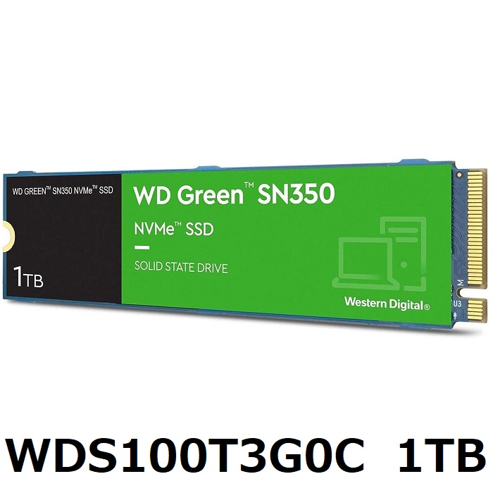 Western Digital WD GREEN SSD 1TB WDS100T3G0C デスクトップ 高速化