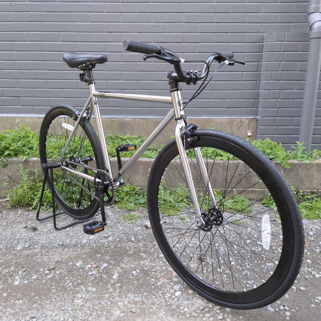 自転車 T-STREET 700C-1SP クロームシルバー フレームサイズ：510mm