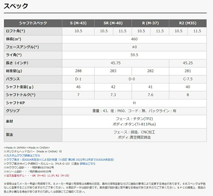 PRGR（プロギア） LS ドライバー 2023年モデル SPEEDER NX FOR PRGR