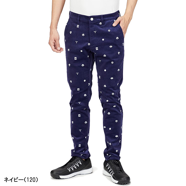 C新品 4/M 秋冬 ジャックバニー × ドラえもん 総柄 裏起毛 ゴルフ