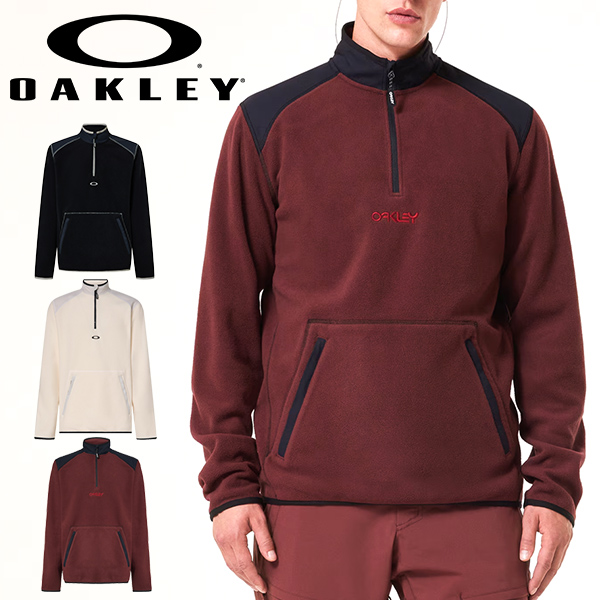 OAKLEY（オークリー） フリース ジャケット メンズ 立ち襟 1/4ジップ