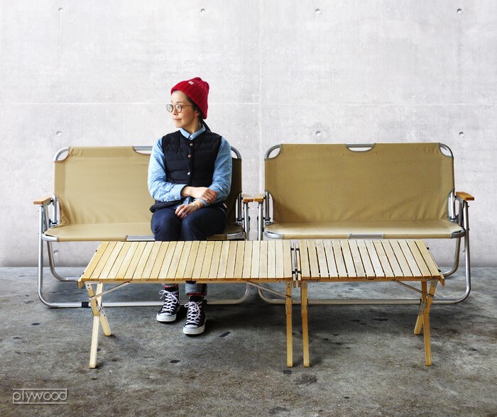 アウトプットライフ ウッド ロールトップテーブル Lサイズ OUTPUT LIFE