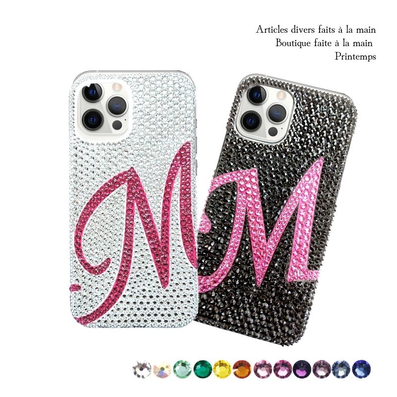 SWAROVSKI（スワロフスキー） 大きいアルファベット iPhoneケース