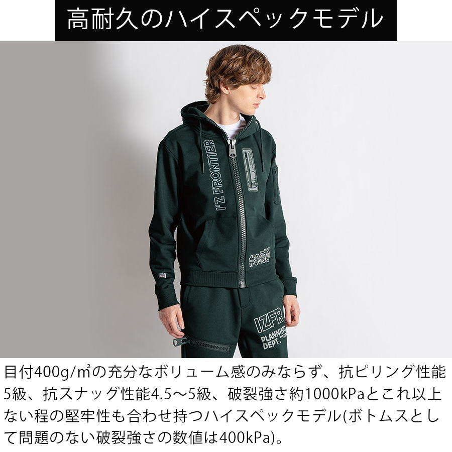 アイズフロンティア ストレッチスアクティブフルジップパーカー #8930S