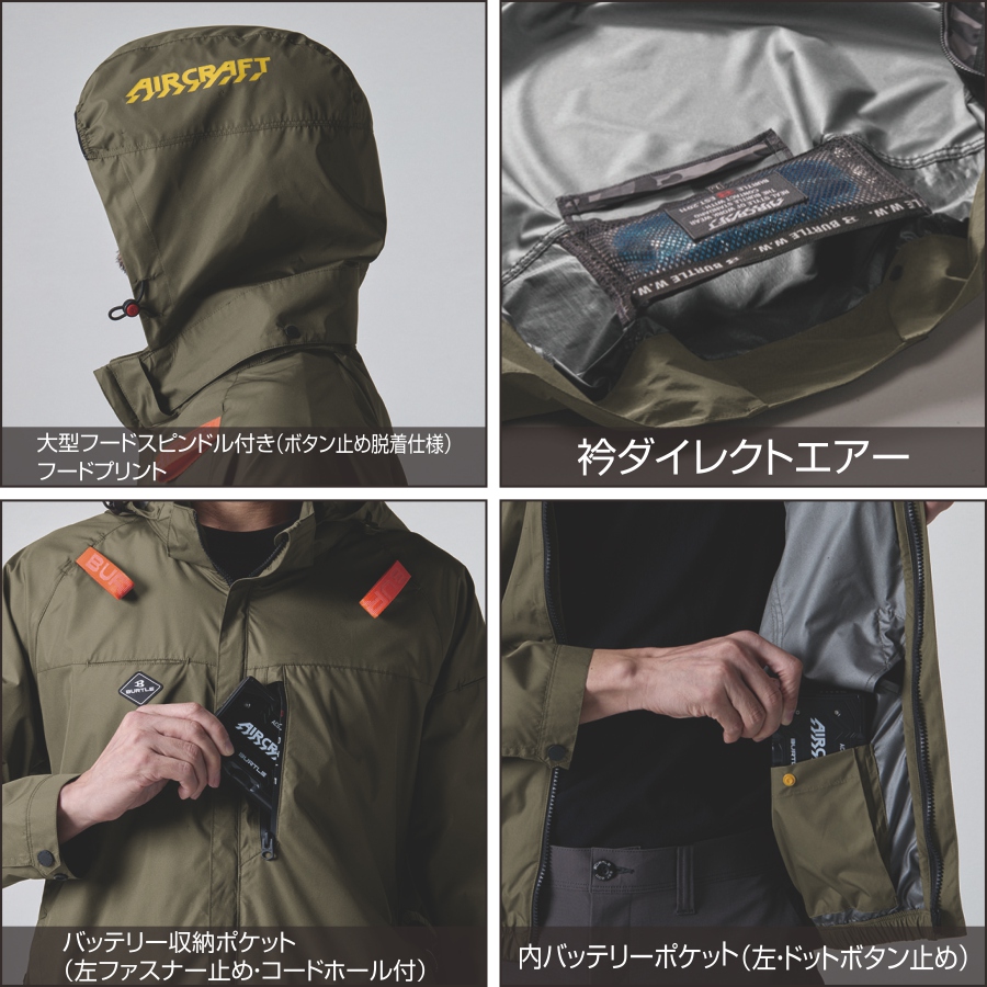 2025年モデル バートル エアークラフト サイドファン ベストセット