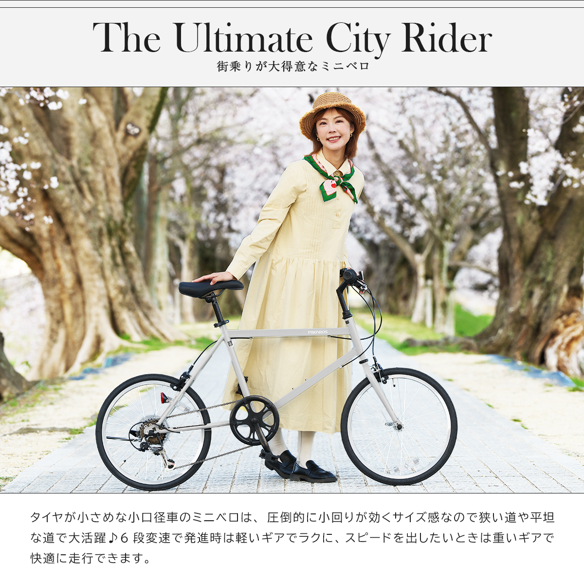 PROVROS（プロブロス） 自転車 20インチ ミニべロ 小径車 軽量 シマノ6