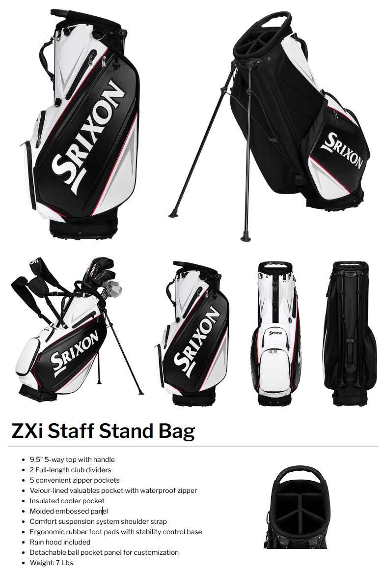 SRIXON Srixon ZXi Staff Stand Bag スリクソン スタッフ スタンド