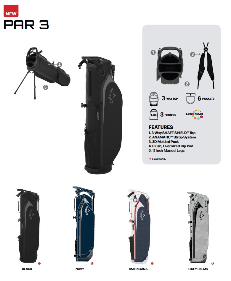 Callaway（キャロウェイ） Callaway 2026 Par 3 Stand Bag 2025 パー
