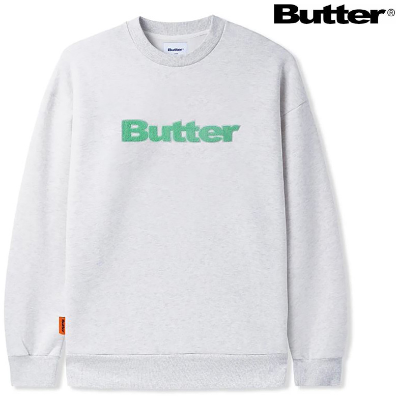 バターグッズ トレーナー BUTTER GOODS CHENILLE APPLIQUE LOGO CREW