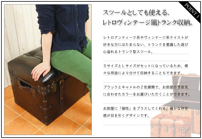 東谷 収納ボックス 2点セット おしゃれ ケース 収納 ボックス 収納