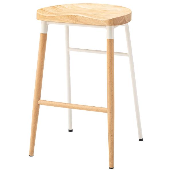 東谷 スツール 木製 おしゃれ 北欧 ハイスツール 椅子 天然木 スチール