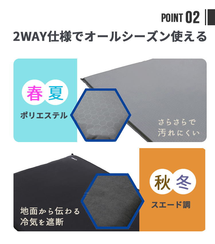 KAKURI インフレーターマット 7cm厚 角利産業 カクリ キャンプマット