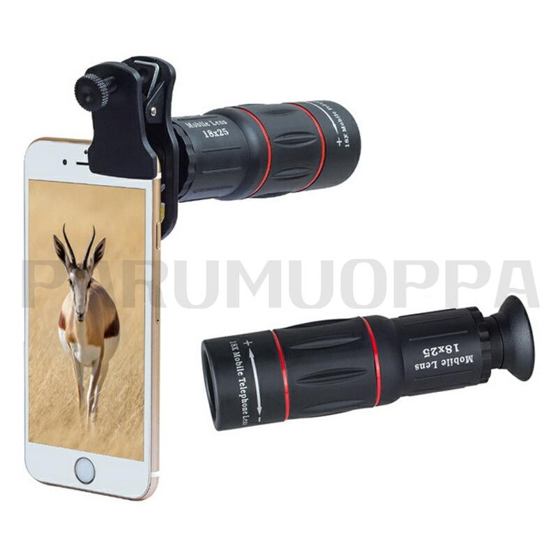 スマホカメラレンズ 18 * 25 携帯電話望遠鏡 防水 光学メガネ 単眼