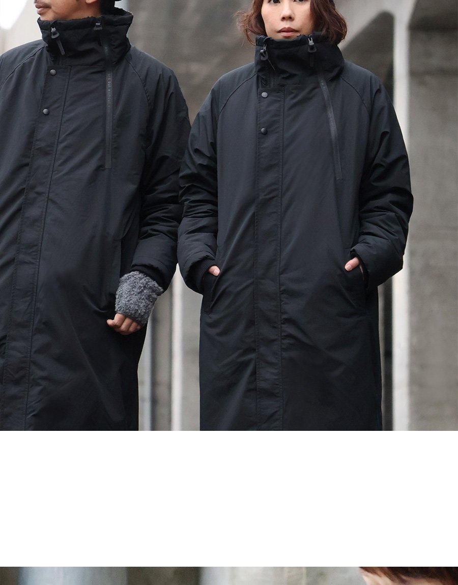 ベンチコート メンズ レディース 暖かい 裏ボア 撥水 防風 軽量 機能
