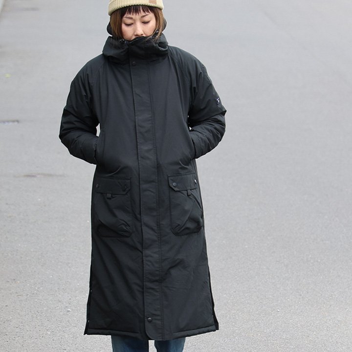 PATY ベンチコート メンズ レディース 裏ボア Wジップ 袖リブ 軽量 撥