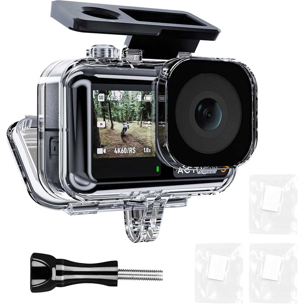 DJI Osmo Action 4 ・Osmo Action 3 兼用 防水ケース 水中撮影 防水