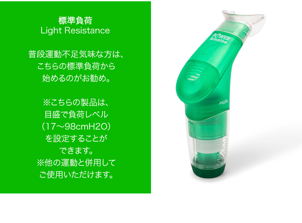 POWERbreathe 【並行輸入品】 パワーブリーズ プラス 標準負荷 重負荷