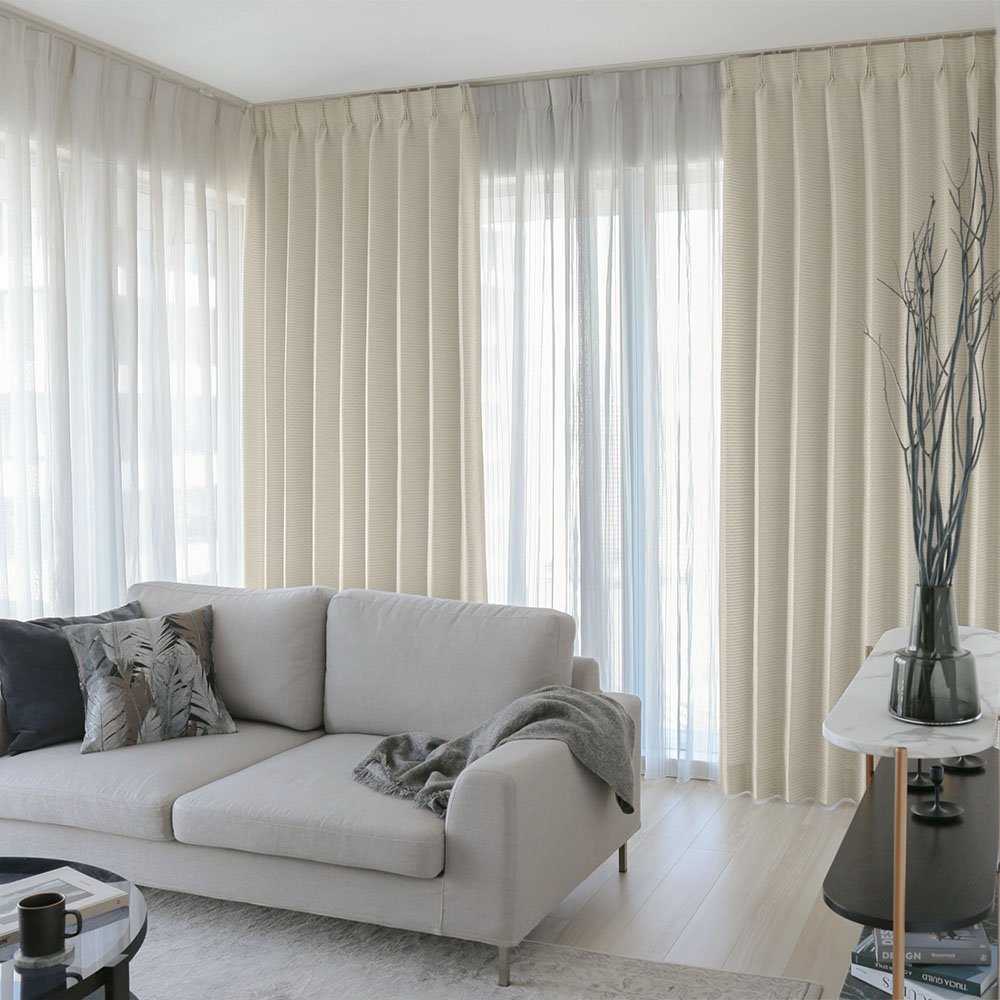 川島織物セルコン カーテン 遮光 オーダー 2級遮光 洗濯可能 防炎 遮熱