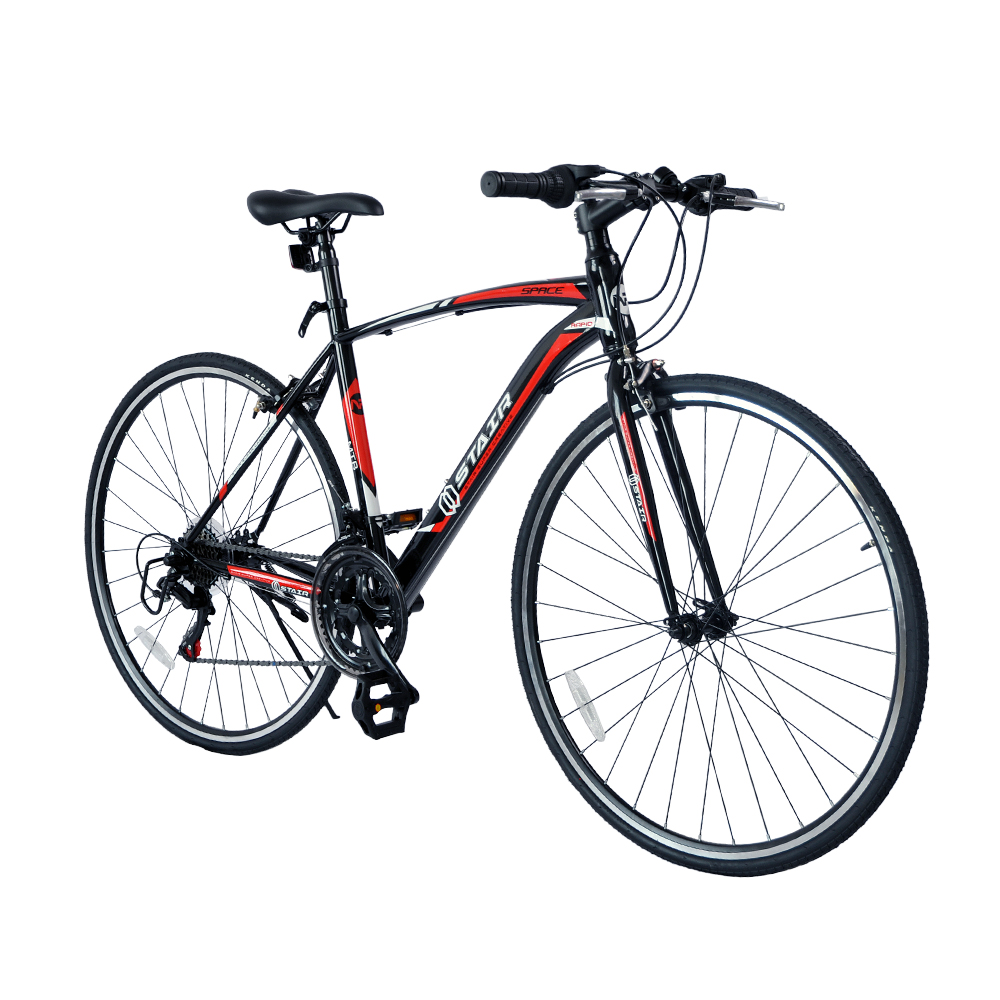 クロスバイク シマノ製14段変速 26インチ 軽量 自転車 前輪クイック